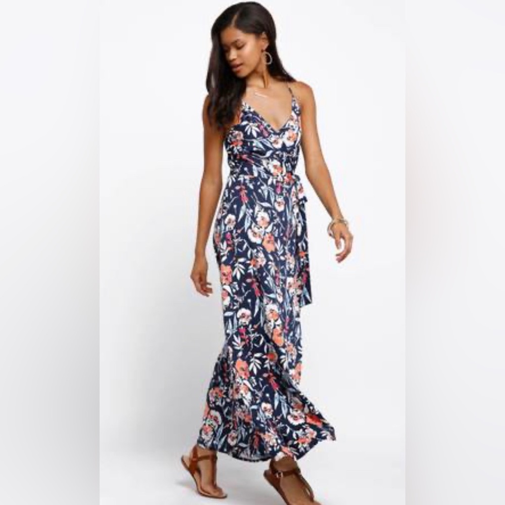 Abbeline Floral Wrap Maxi Dress